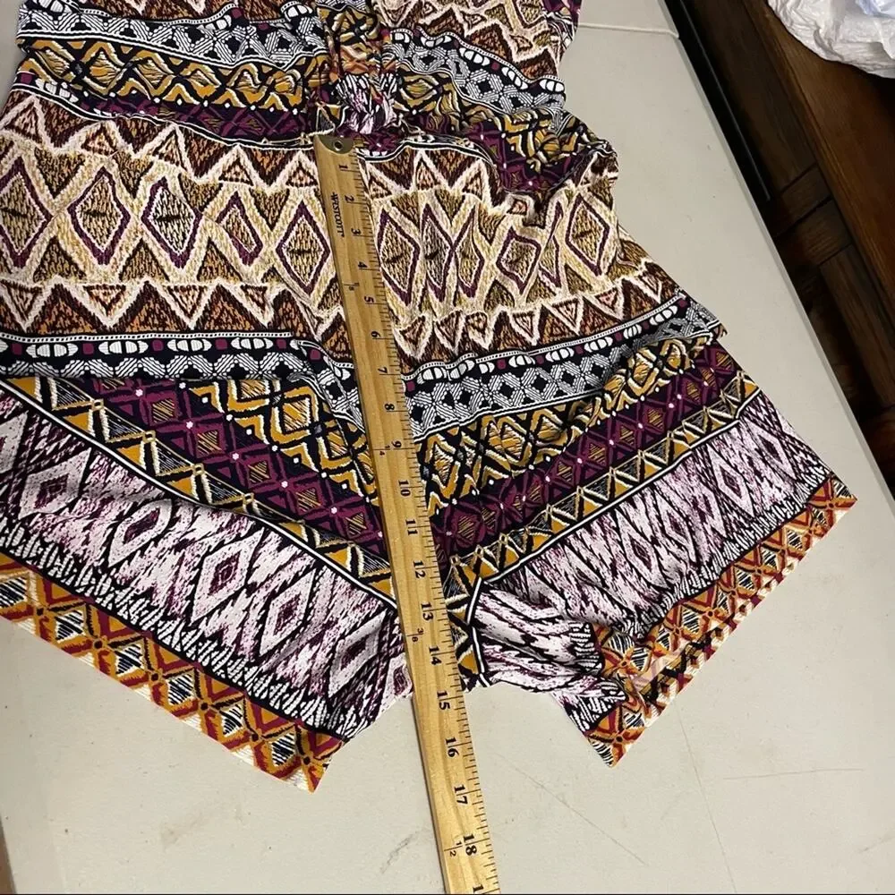 Cato multicolor romper keyhole back V-neck Y2K size XL